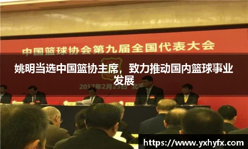 姚明当选中国篮协主席，致力推动国内篮球事业发展